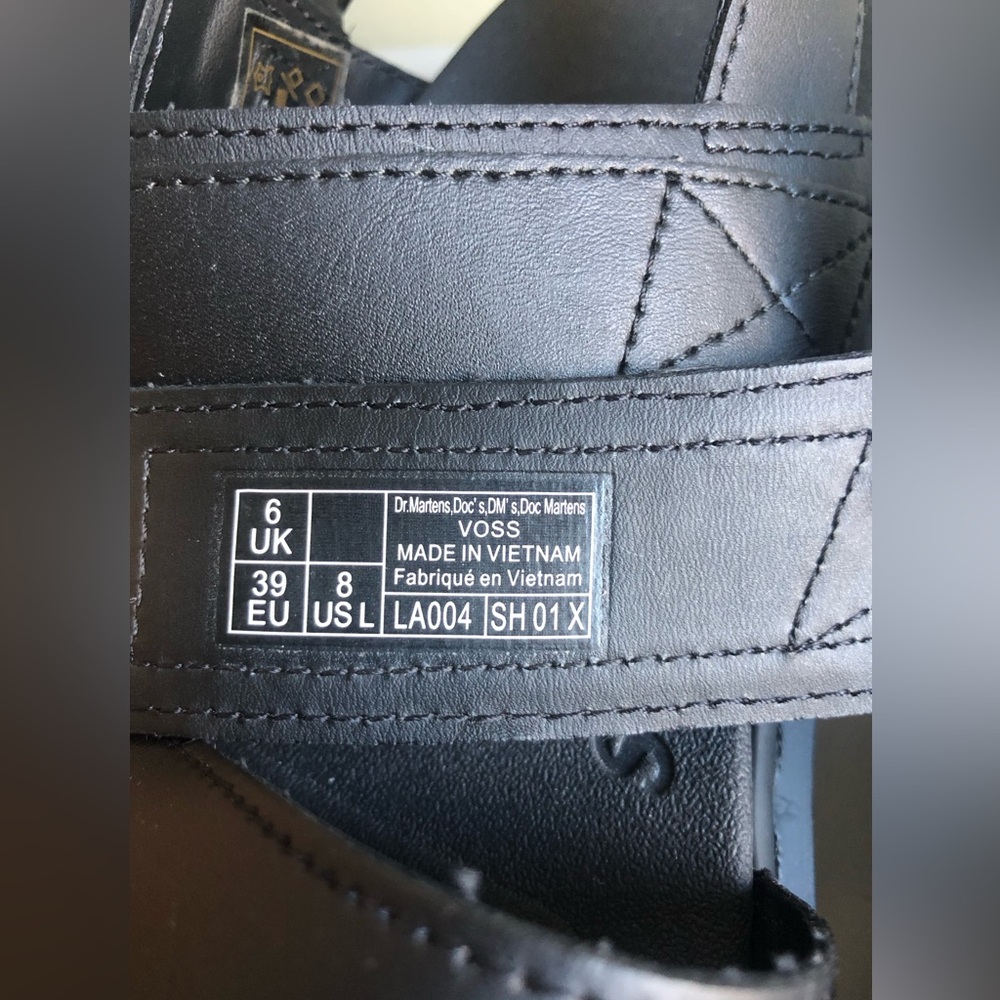 Dr. Martens Voss Leather Platform Sandals Size: US Womens 8 - Picture 14 of 15